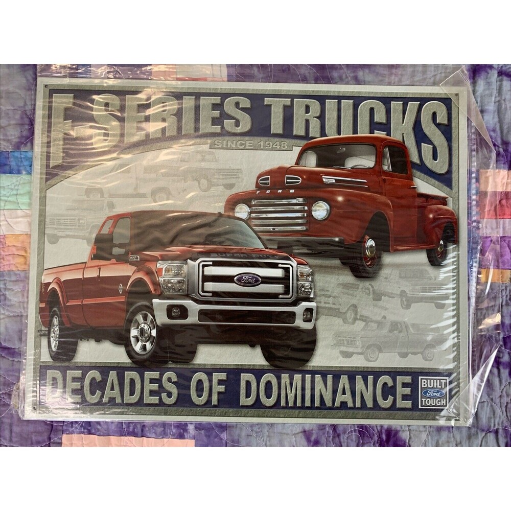 Ford F-Series Since 1948 Metal 16x12.5 Wall Decor Garage Shop Man Cave Truck